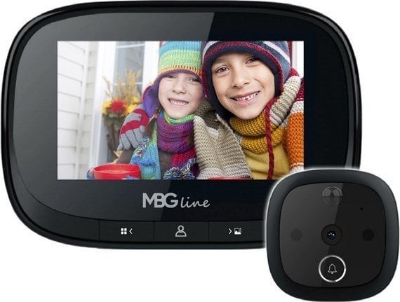 Wizjer do drzwi kamera MBG Line SF55 Black Edition