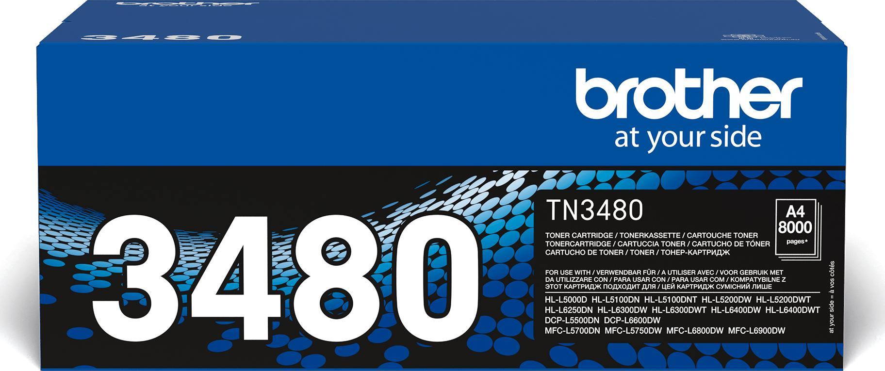 Toner Brother TN-3480 Black Oryginał (tn-3480)