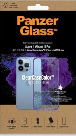 PanzerGlass ClearCase iPhone 13 Pro 6.1 Military grade Grape 0337