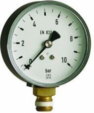 Afriso Manometr grzewczy RF 80 rad,fi80 mm, 0÷2,5 bar, G1/2'' rad, kl. 2,5 (63561)