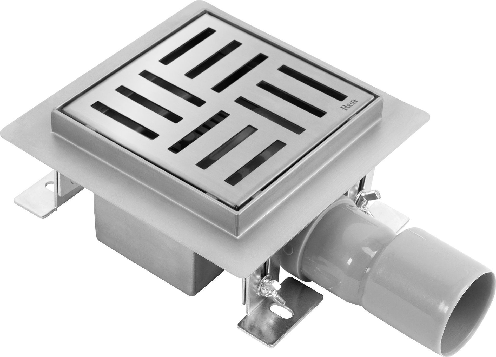 Rea Odpływ liniowy REA CROSS STAL SZCZOTKOWANA 12x12