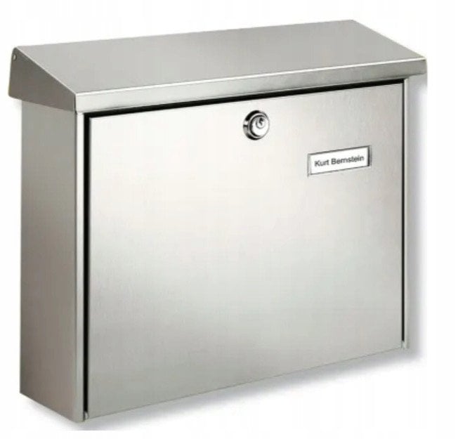 Postkasse Burg Wächter AMRUM 3867 NI Rustfrit stål Sølv Nøglelås