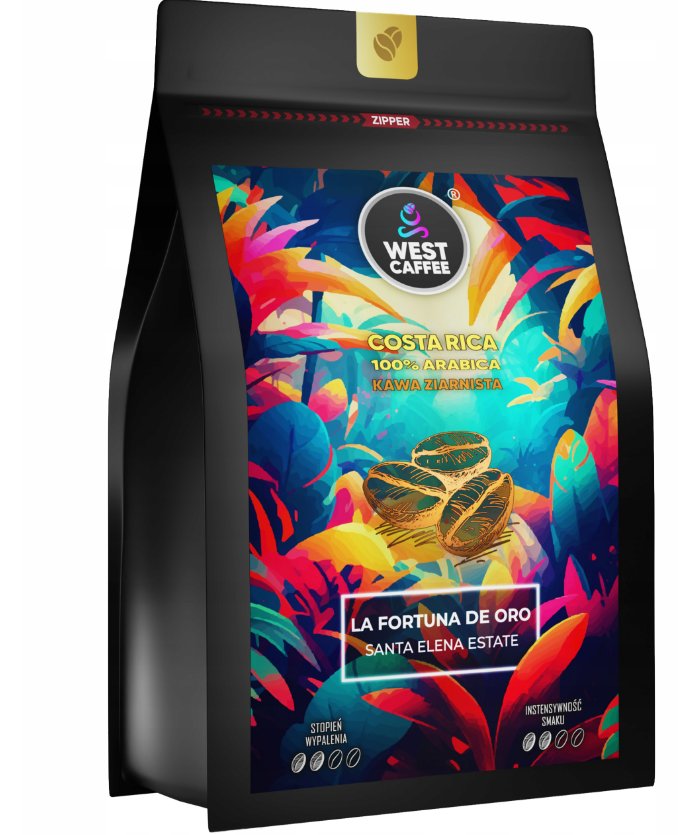 KAWA ZIARNISTA Kostaryka 500g 100% Arabica La Fortuna de Oro Świeżo Palona