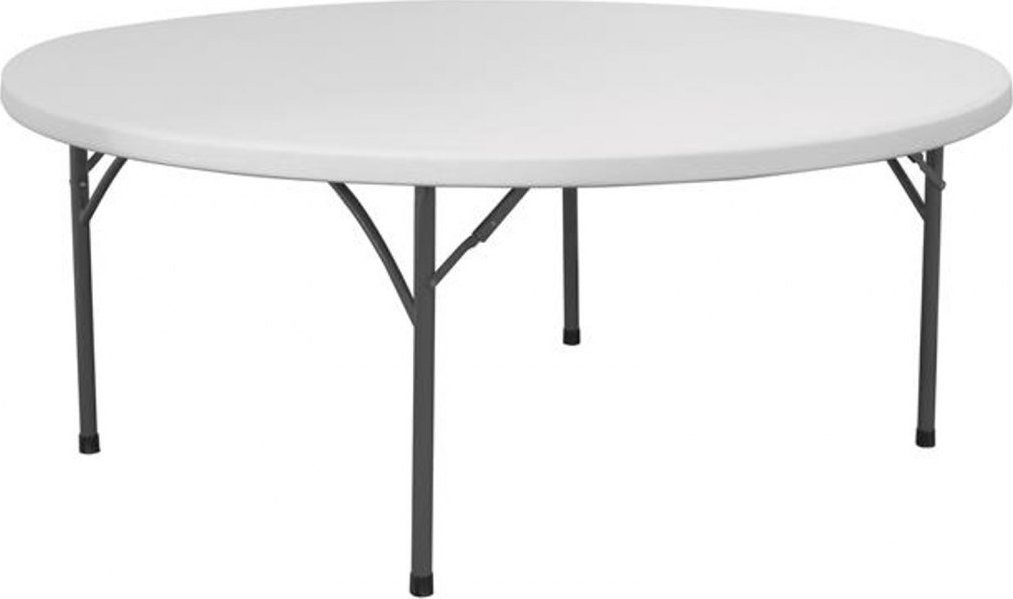 Hendi Stół cateringowy składany biały okrągły śr. 180cm do 250kg - Hendi 810941