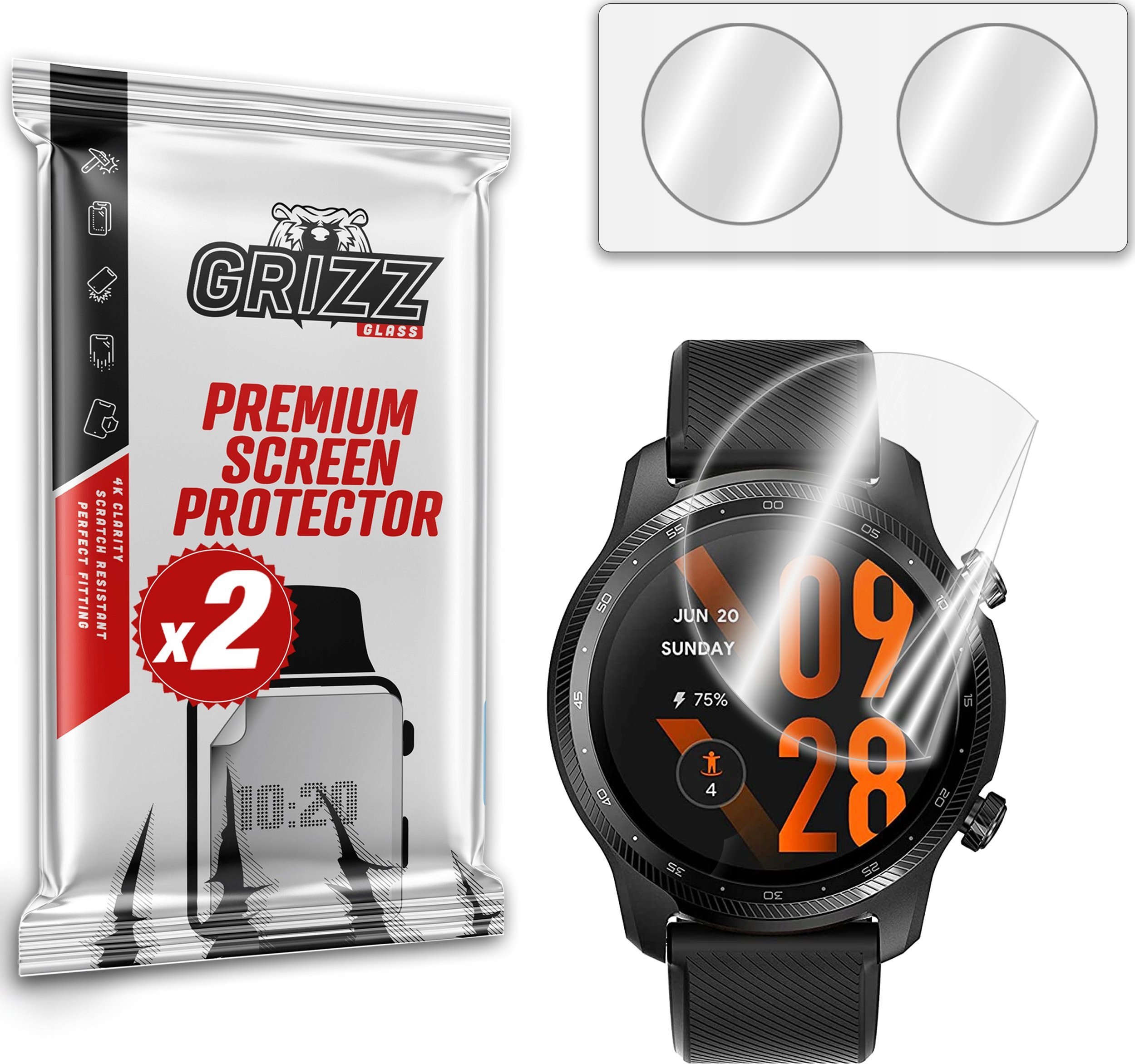 GrizzGlass Folia ceramiczna GrizzGlass CeramicFilm Watch 36 mm