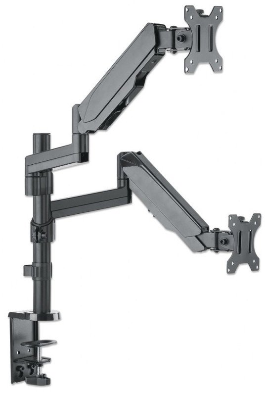Manhattan Uchwyt biurkowy na 2 monitory 17" - 32" (461597)