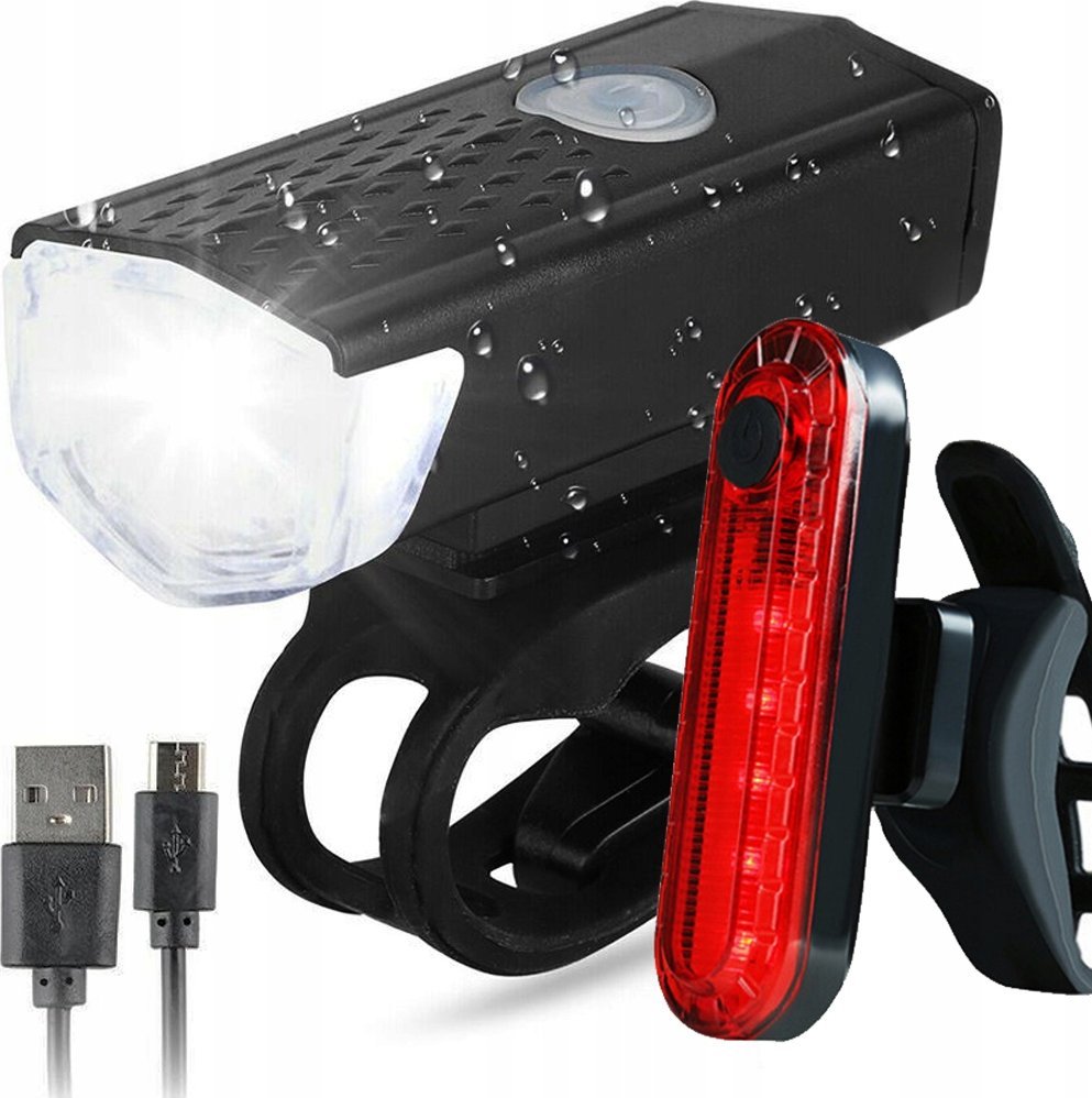 LAMPKA ROWEROWA + LAMPKA TYLNA CB-4