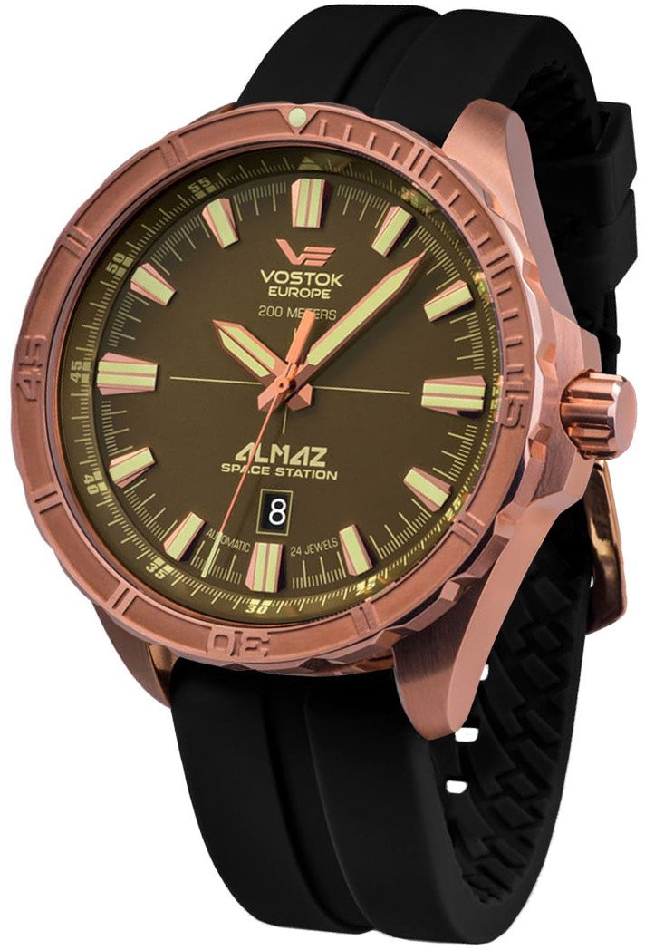 Zegarek męski Vostok Europe NH35A-320O516S czarny