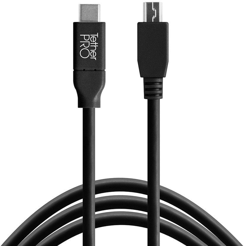 Kabel USB Tether Tools USB-C - miniUSB 4.6 m Czarny (CUC2415-BLK)