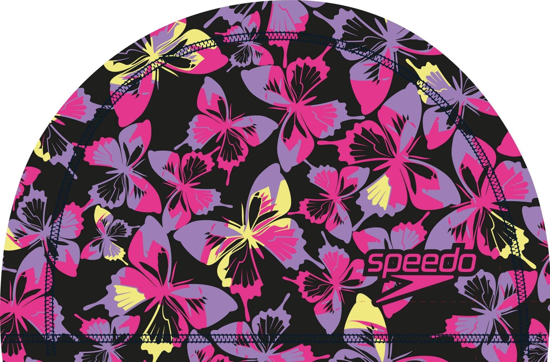 Speedo Czepek Pływacki Junior Speedo Printed Pace Cap Black/Pink