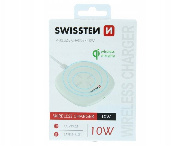 Swissten 10W Wireless charger with USB-C 1.5m cable
