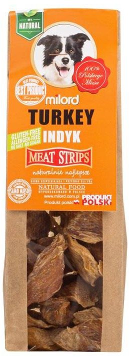 Milord Przysmaki dla psa indyk kawałki 80 g
