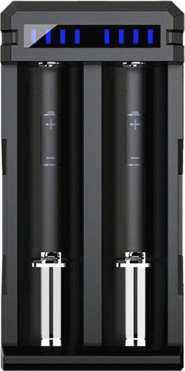 Ładowarka do akumulatorów 2x 18650 SC2 zasilanie U