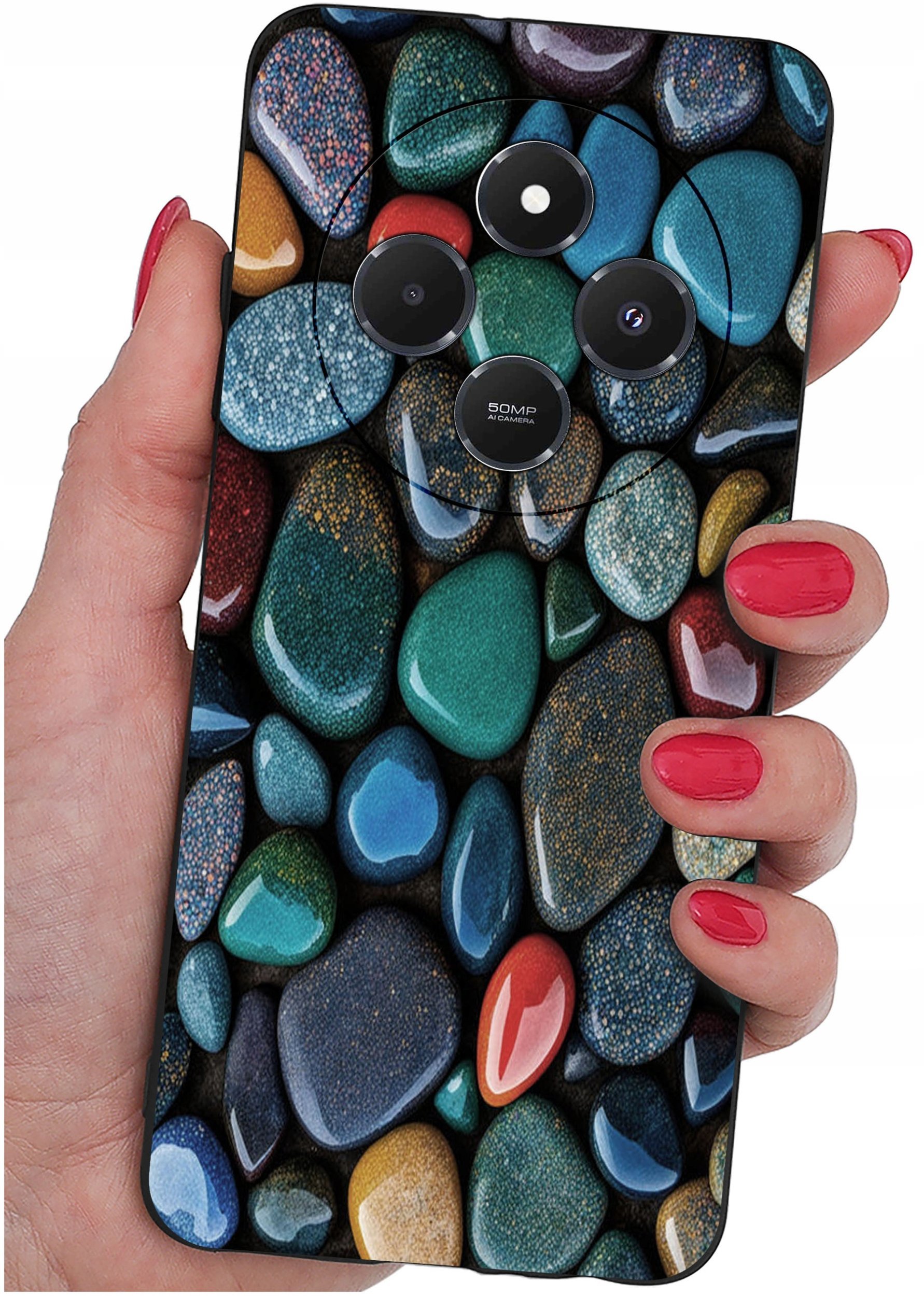 Etui do Xiaomi Redmi 14C WZORY |SILIKONOWE MATT CASE + SZKŁO 9H