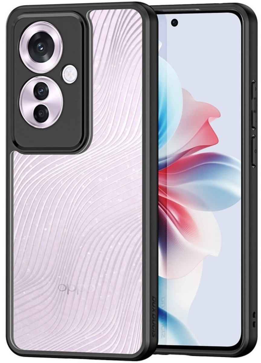 Etui przezroczyste Dux Ducis Aimo do Oppo Reno 11F 5G, bezbarwne z czarną ramką