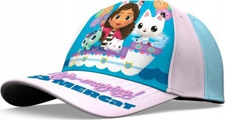 Kids Euroswan Czapka z daszkiem Koci Domek Gabi bawełna 100% 52/54cm Gabby's Dollhouse GD00005 Kids Euroswan 2wz, mix cena za 1 szt