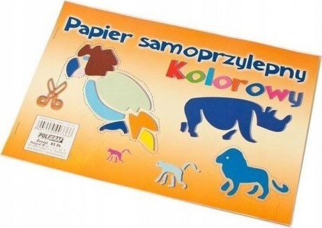 BTS Papier kolorowy samoprzylepny wycinanka A5 8 kartek