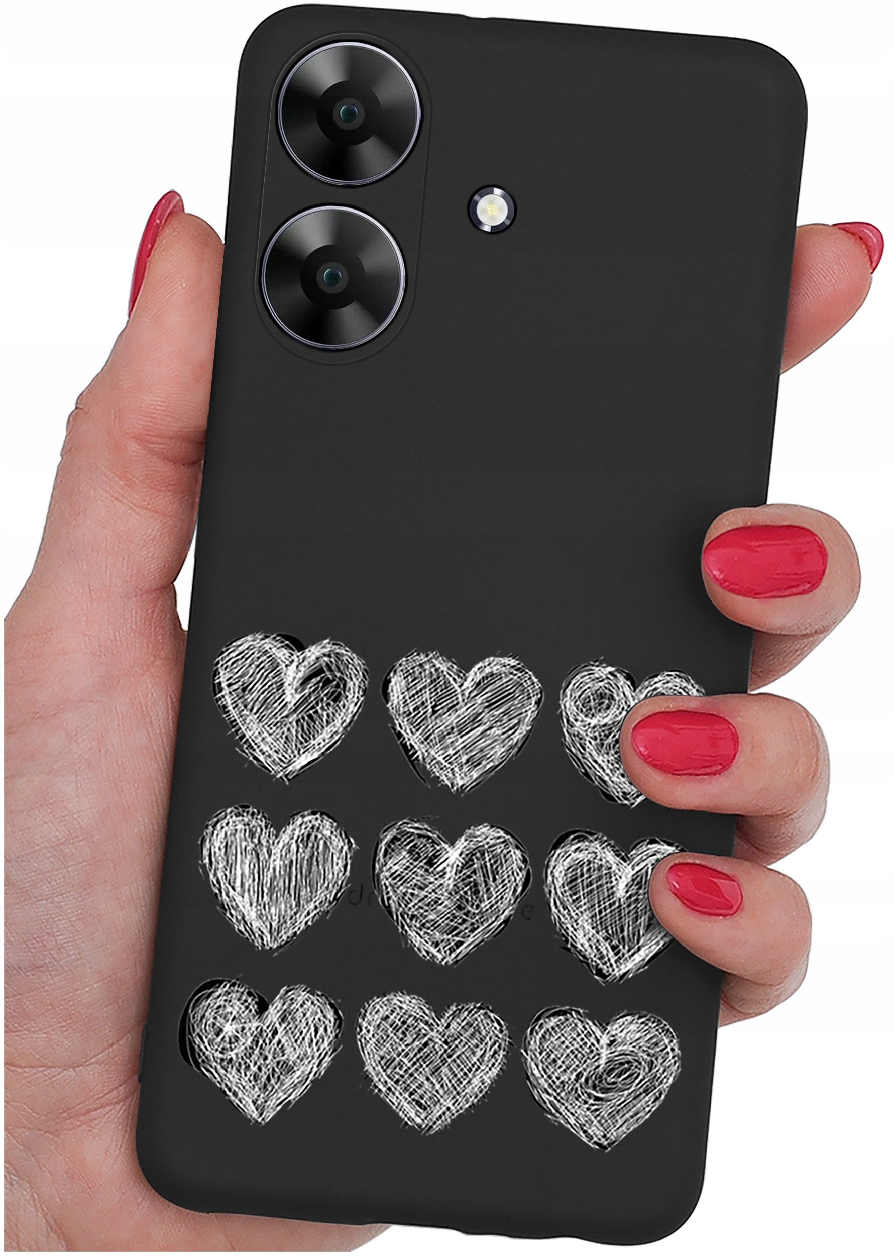 krainaGSM ETUI do Realme Note 60 CASE wzory | SILIKONOWE MATT CASE + SZKŁO 9H