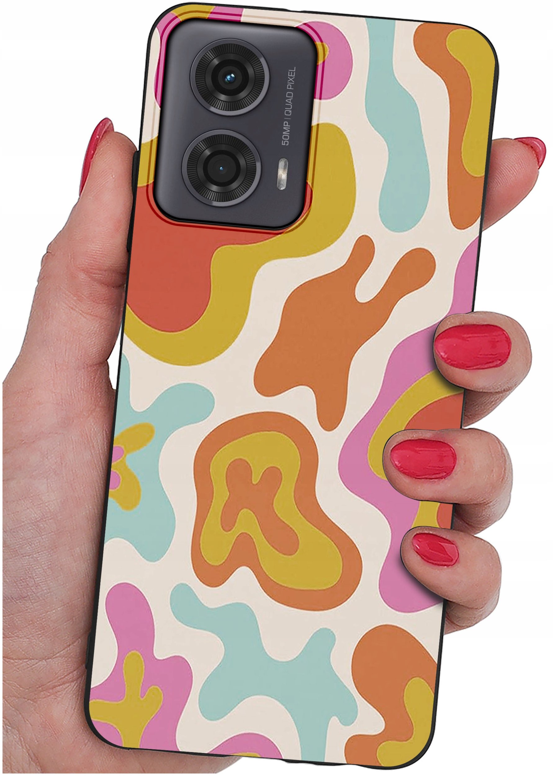 Etui do Motorola Moto G24 |G24 POWER |G04 |E14 WZORY |SILIKONOWE MATT SZKŁO