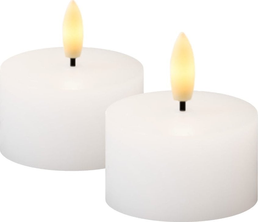 Sirius Sirius Sille T-light 2 pcs. Set, Ø6cm, H3,4cm, white