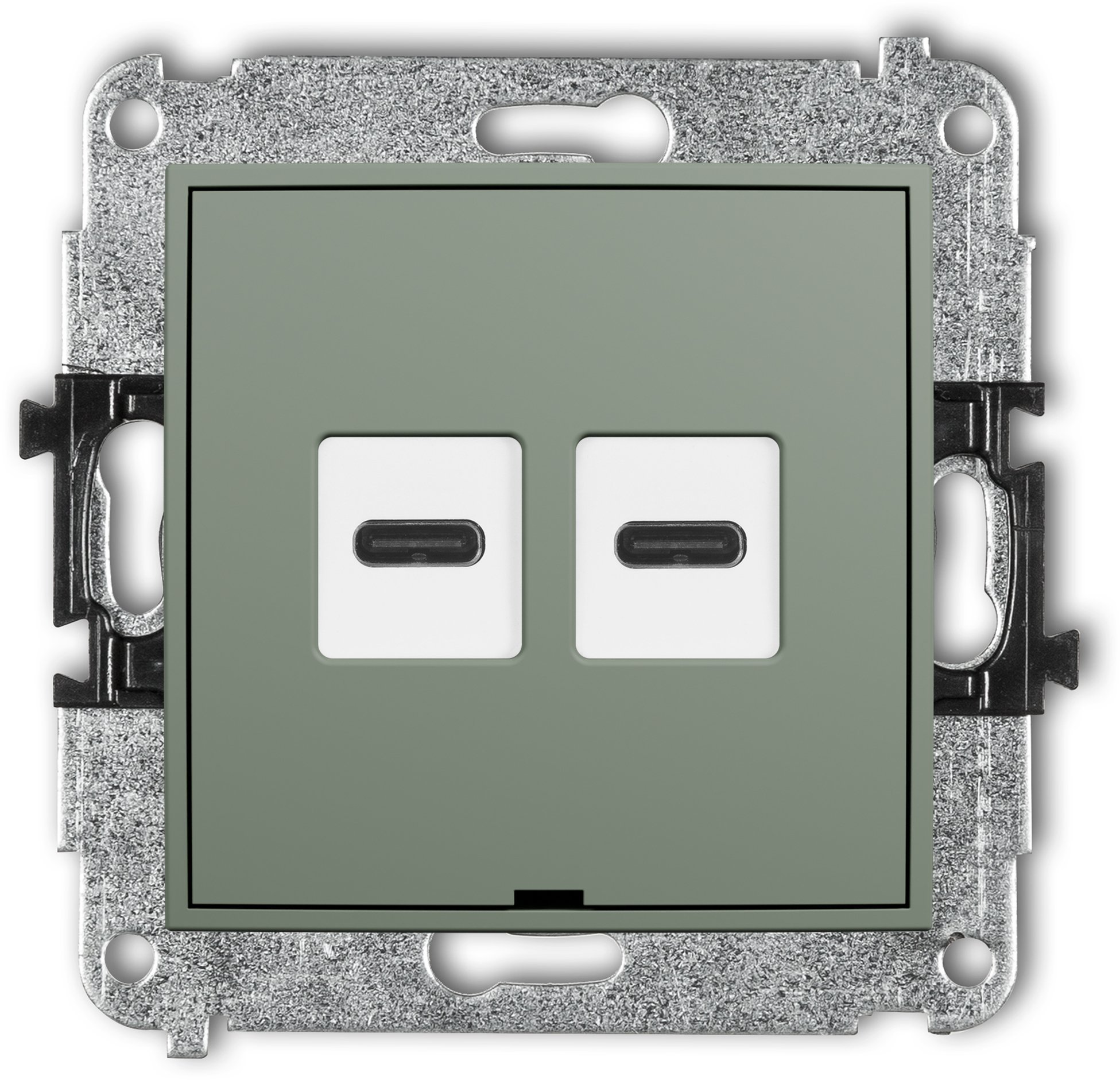 Karlik MINI Mechanizm ładowarki USB podwójnej 2xUSB C, 20W max., without descriptive field szałwiowy 61MCUSBBO-7