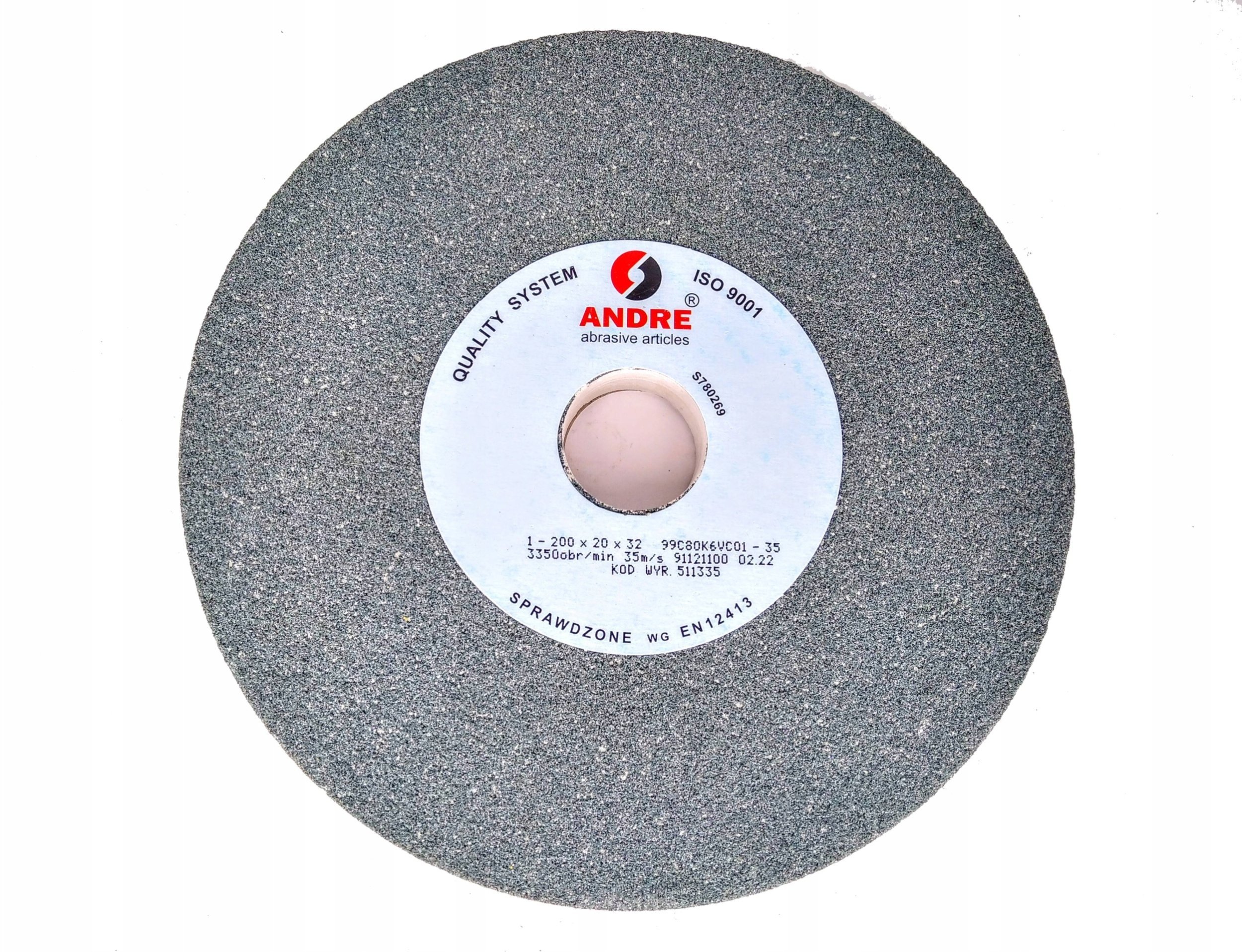 ANDRE ŚCIERNICA PŁASKA 200mm x 20mm x 32mm 99C60K7VC01-35 ZIELONA "TYP 1"