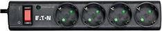 Listwa zasilająca Eaton Protection Strip przeciwprzepięciowa 4 gniazda 1 m czarna (PS4D)