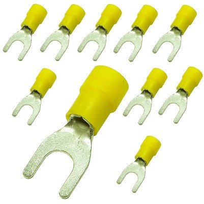 Końcówka widełki izolowana KNE 6mm M6 10szt ERKO