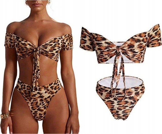 Pan i Pani Gadżet Strój kąpielowy panterka wiązany XL