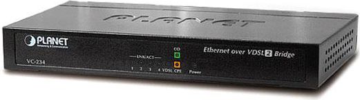 Planet VC-234 Konwerter VDSL2 1xRJ-11, 4xRJ-45, 30A