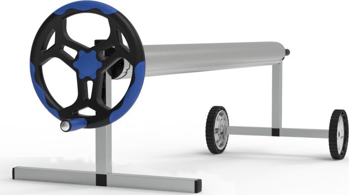 Coil Coil zwijacz folii solarnej do basenu stalowo-aluminiowy do basenów od 4.3 do 5.5m szerokości