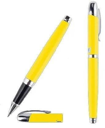 Długopis elegancki 0,5mm ze skuwką żółty