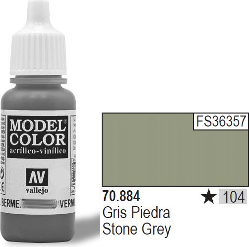 Vallejo Farba Nr104 Stone Grey Matt 17ml - 70884