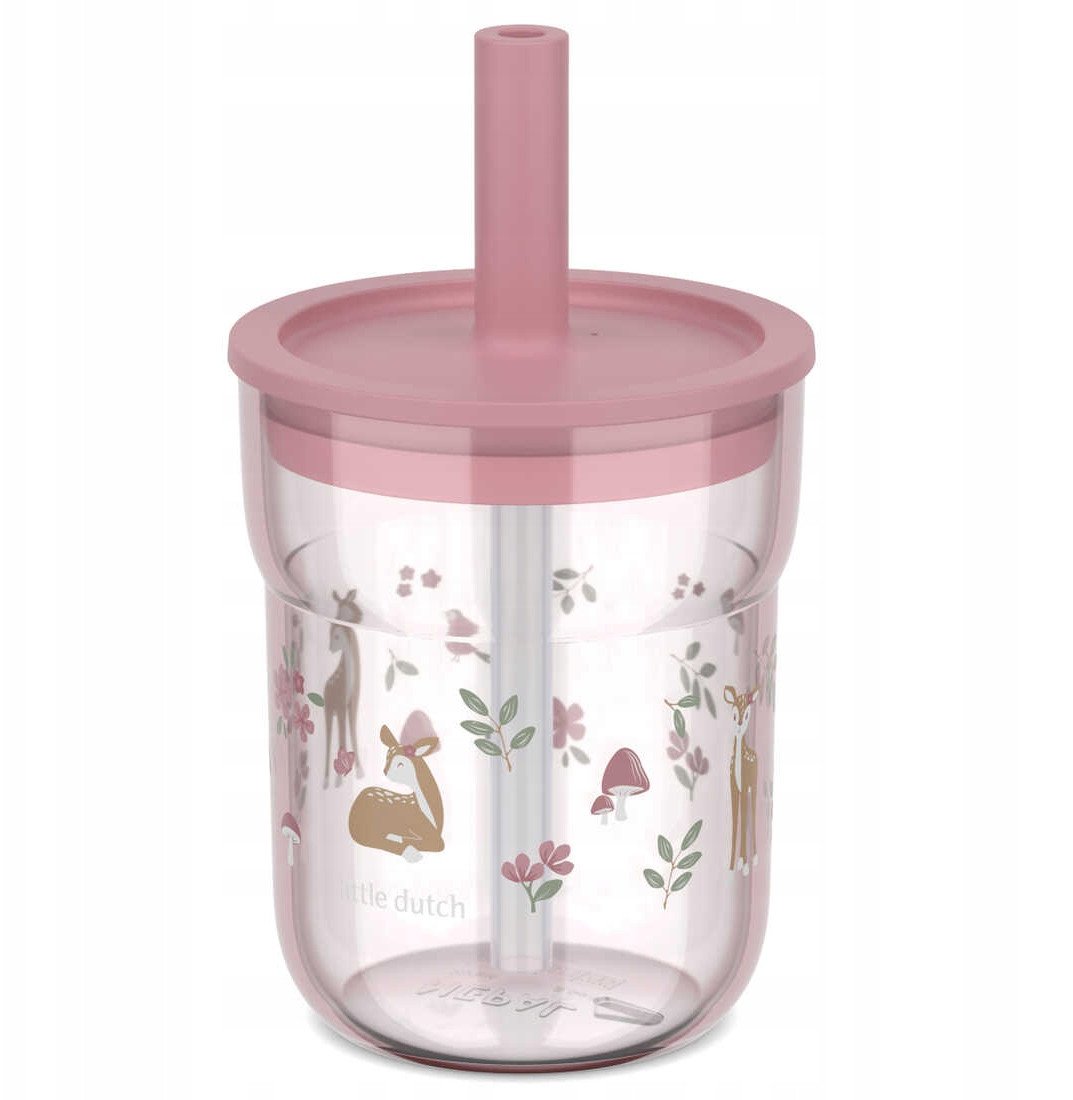 SZKLANKA DZIECIĘCA ZE SŁOMKĄ MIO 250ML FAIRY GARDEN 108023065406