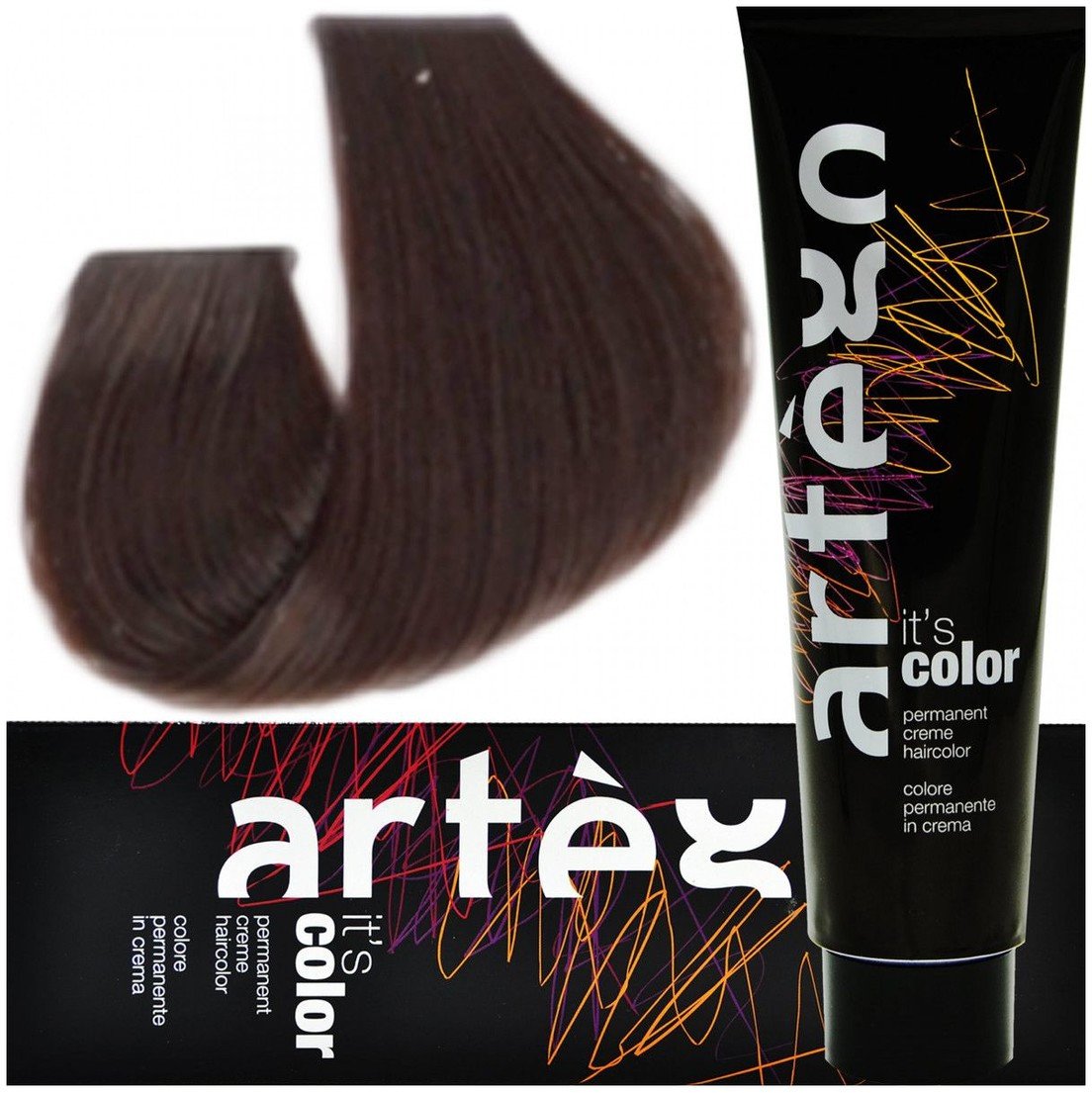 Artego Its Color Farba do włosów w kremie 150ml Miedziano-Popielaty Brąz (4.41 - 4KA)