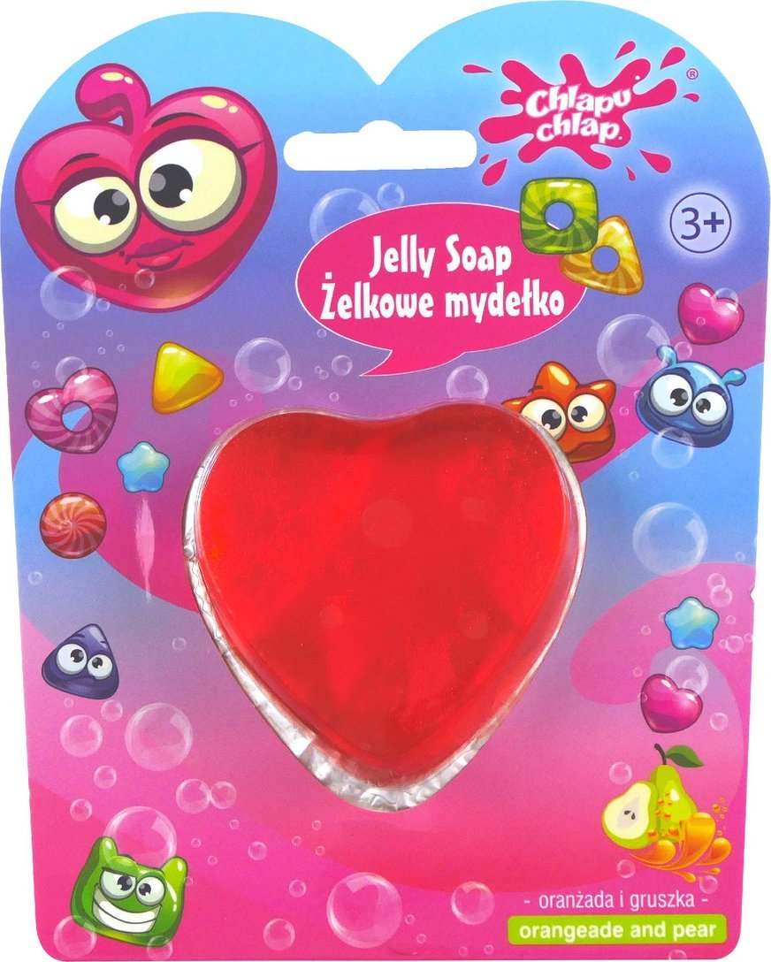 Chlapu Chlap Mydełko Żelowe-zapach oranżady i gruszki 1szt