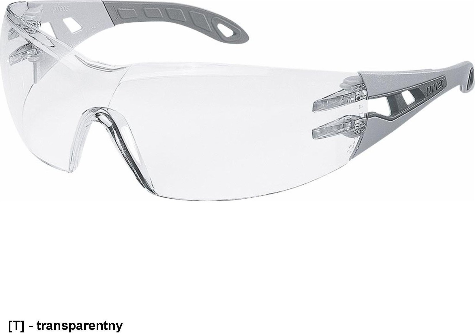 Uvex UX-OO -PHEOS - przydymione okulary ochronne, szybka z poliwęglanu, powłoka AS-AF