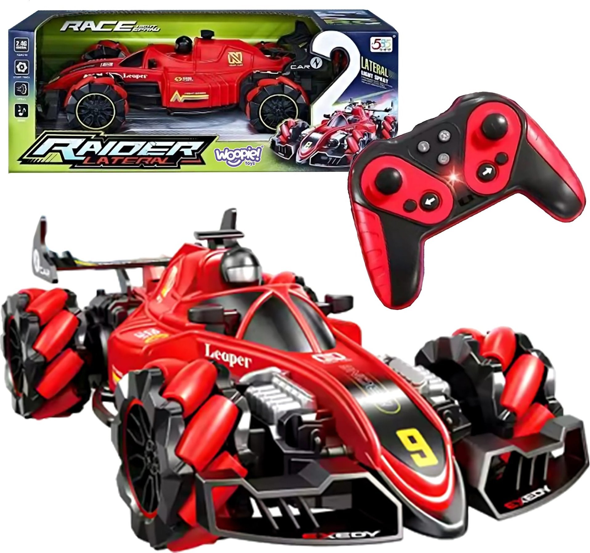 Woopie WOOPIE Zdalnie Sterowane Auto Kaskaderskie RAIDER - Efekt Dymu