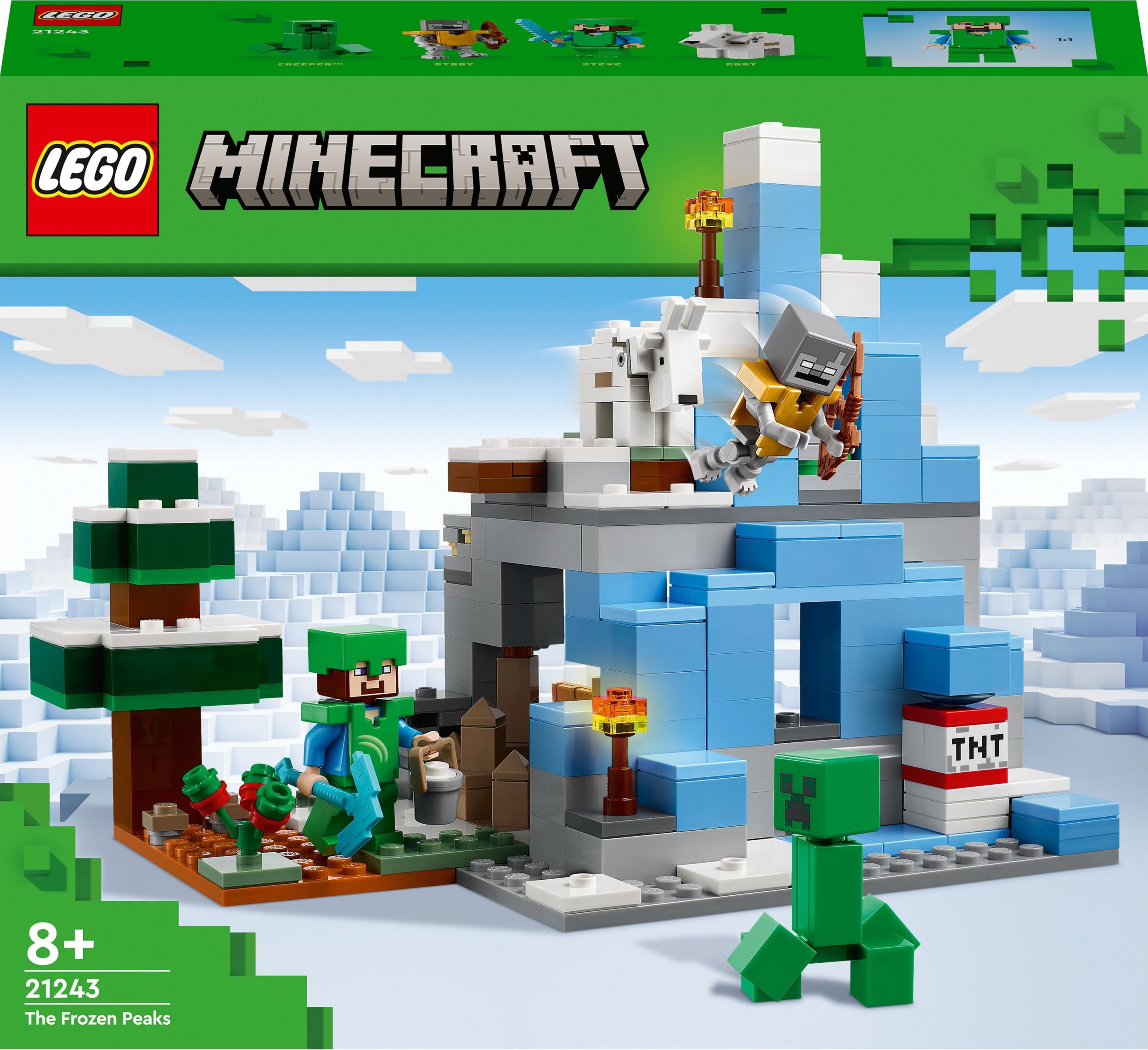 LEGO Minecraft Ośnieżone szczyty (21243)