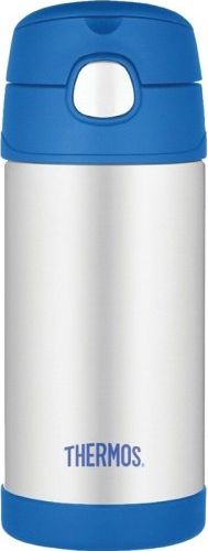Thermos Kubek dla dzieci ze słomką Thermos FUNtainer 355 ml (stalowy/niebieski)