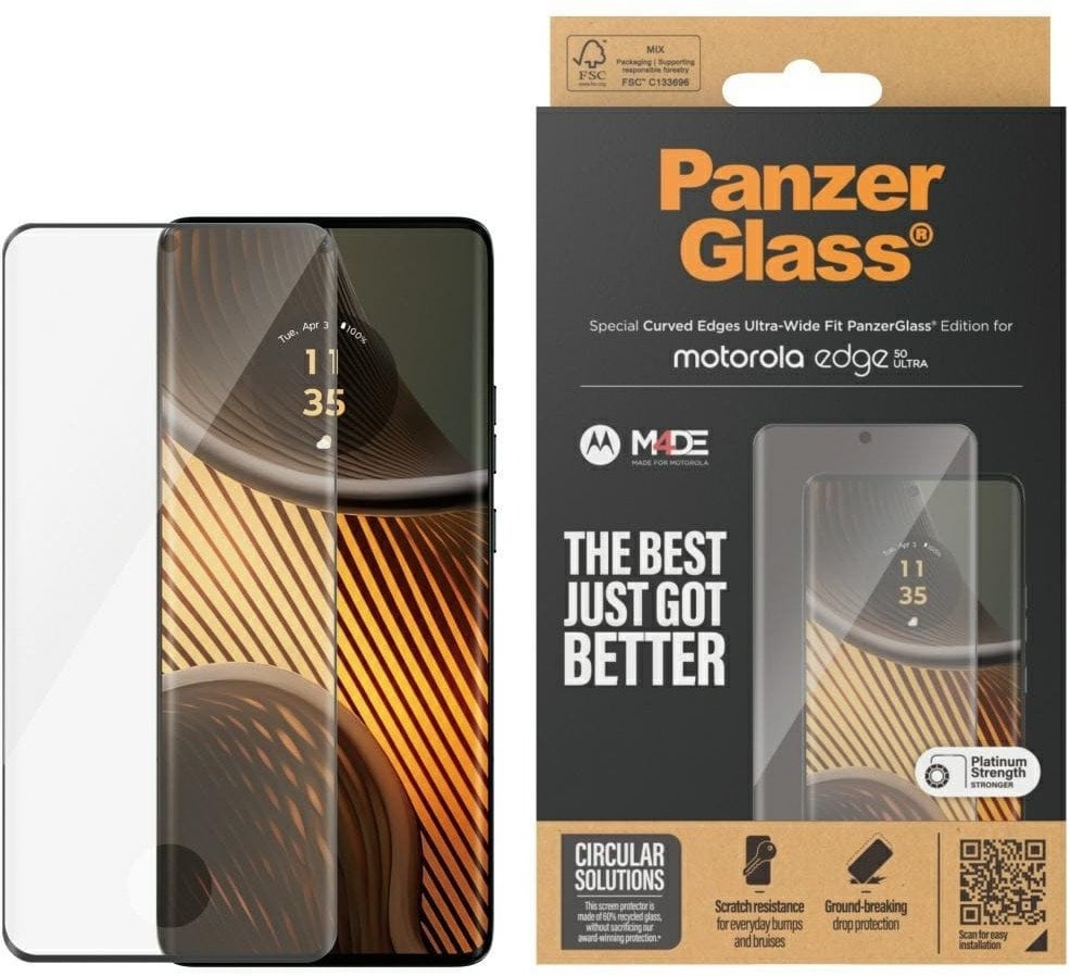 Szkło hartowane PanzerGlass Ultra-Wide Fit do Motorola Edge 50 Ultra
