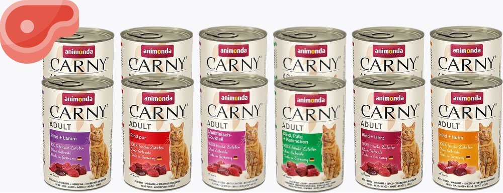 Animonda ANIMONDA Cat Carny Adult mięsna uczta 12x400g