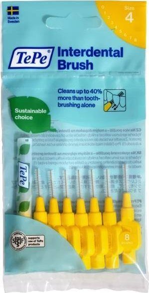 TePe Original szczoteczki międzyzębowe 0.7mm Żółte 8szt