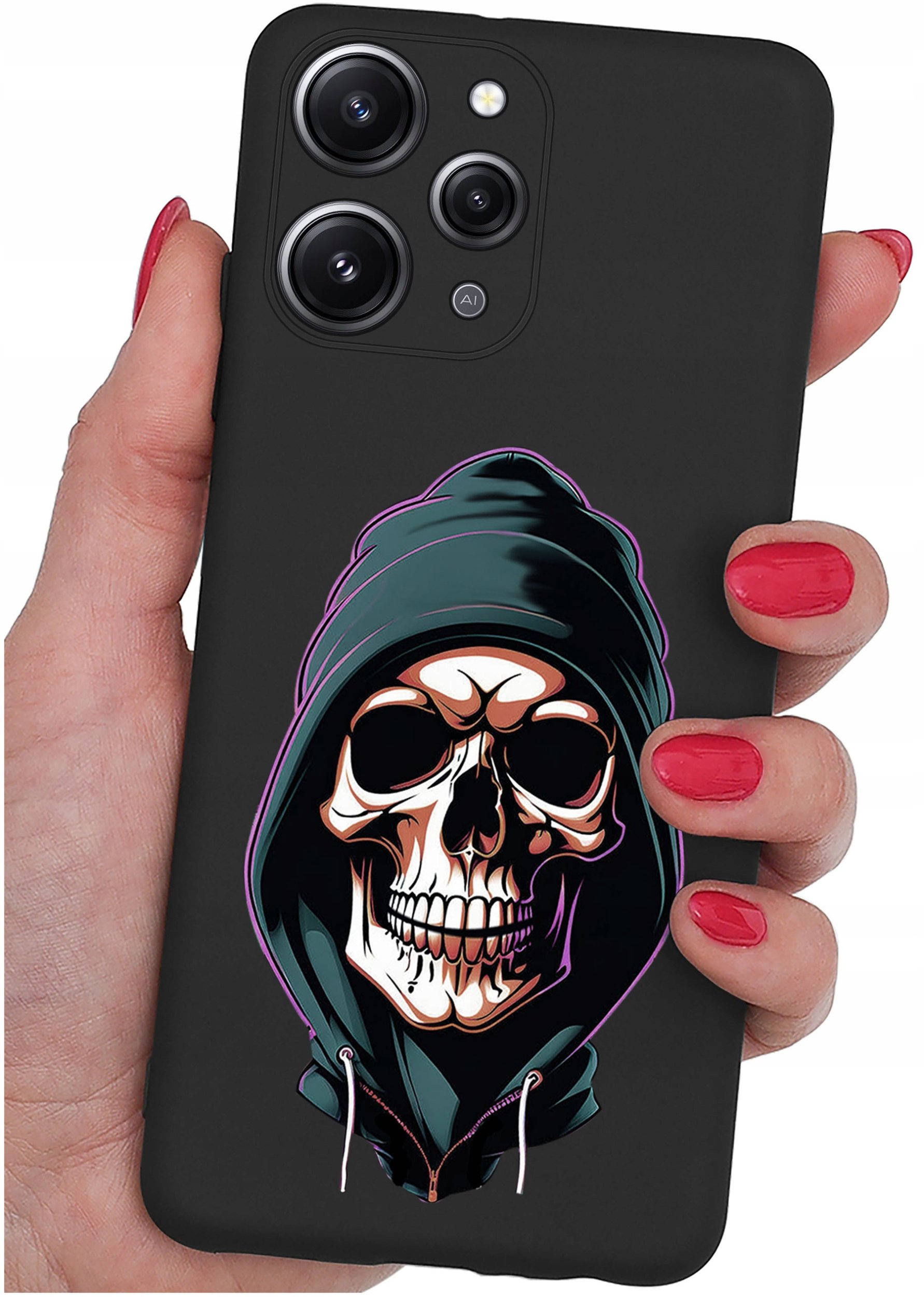 Etui do Xiaomi Redmi 12 4G WZORY |SILIKONOWE MATT CASE + SZKŁO 9H