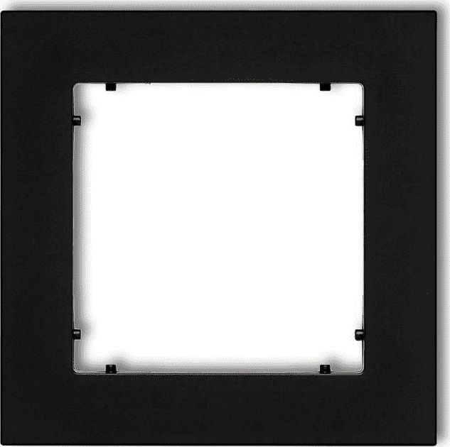 Karlik MINI Ramka pojedyncza czarny mat (12MR-1)