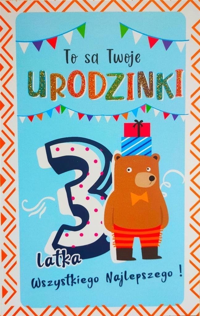 Yeku Karnet Urodziny 3 chłopiec 2K - 071