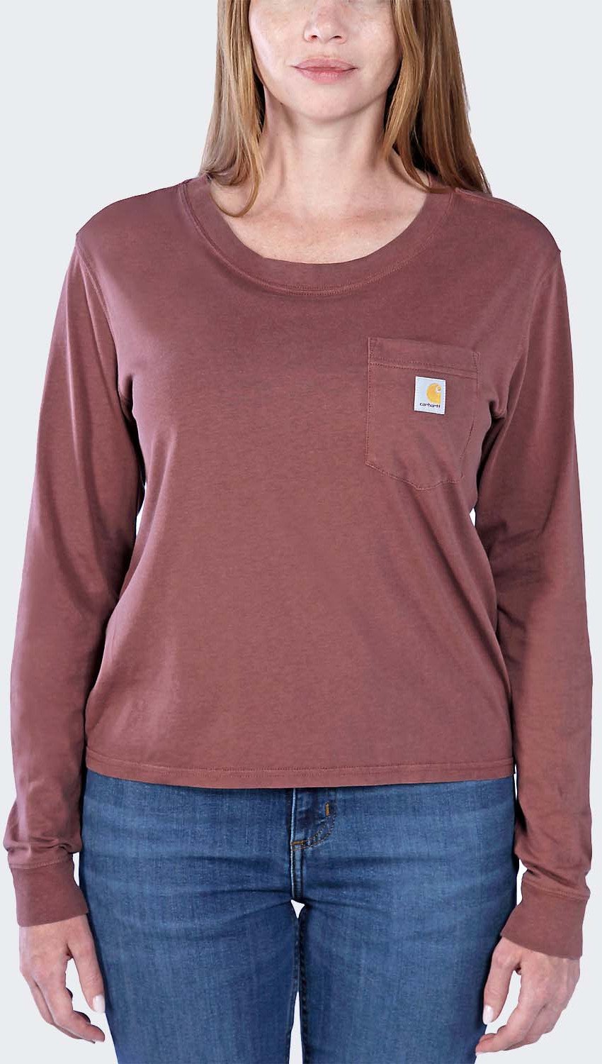 Koszulka z Długim Rękawem Carhartt Light Sable