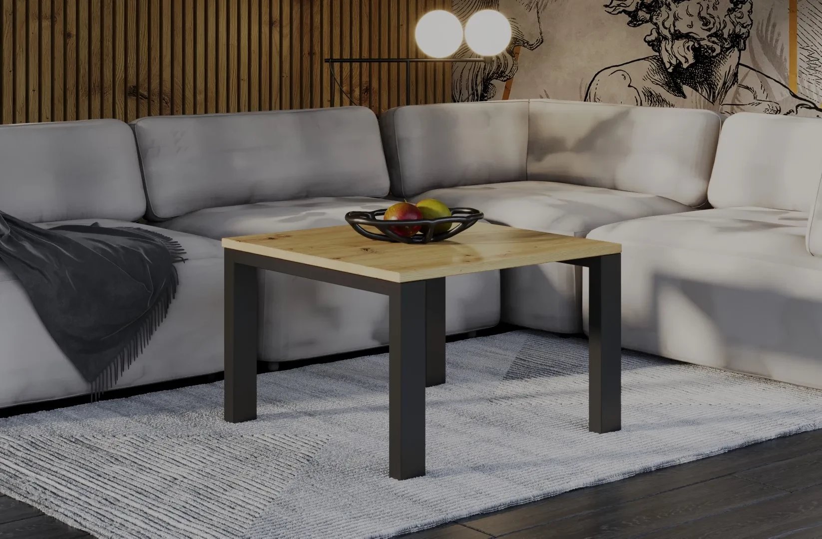 Ława GAROLD 80x80 dąb artisan ENDO