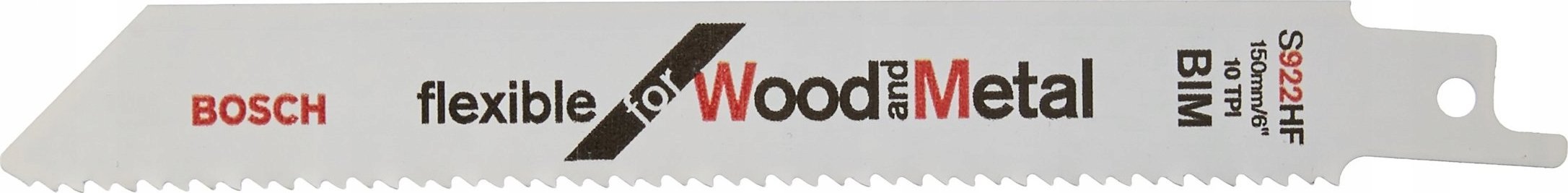 Bosch Bosch saber saw blade S 922 HF Flexible for Wood and Metal, 100 pieces (length 150mm)