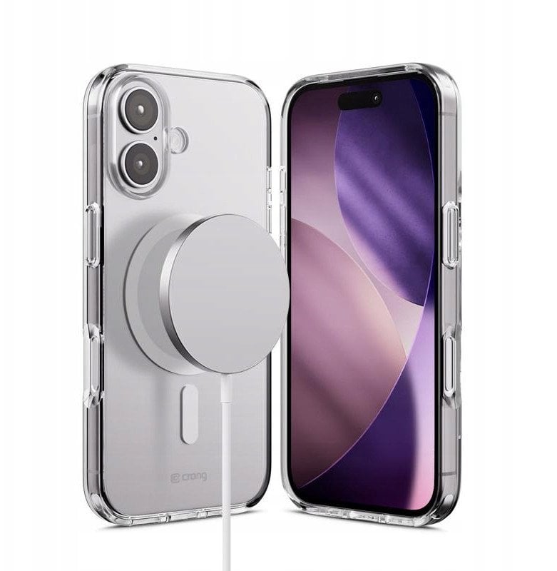 Crong Clear MAG Cover - Etui MagSafe iPhone 17 (przezroczysty)